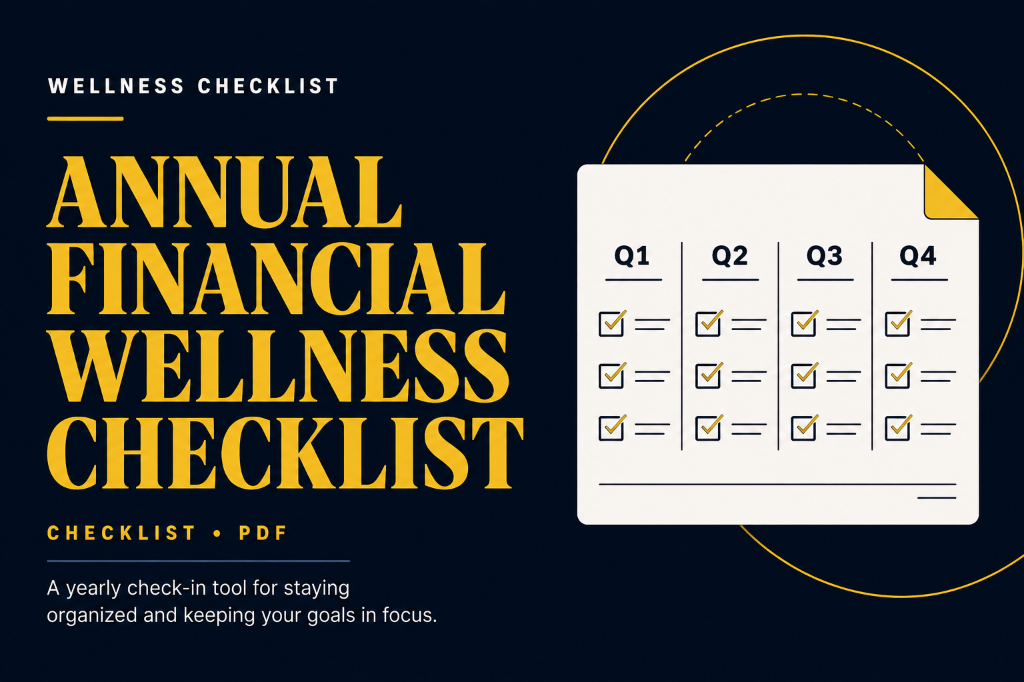 Cover image for the Annual Financial Wellness Checklist PDF